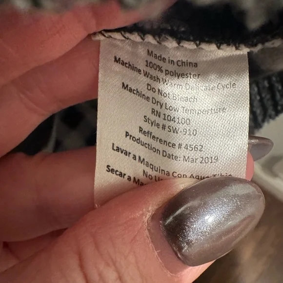 Mens Gioberti Gray Full Zip Quilted Sweater Jacket Size L - Picture 9 of 14